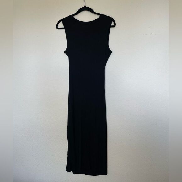 Vici | Ribbed Midi Cut Out Dress Size L - Picture 3 of 4
